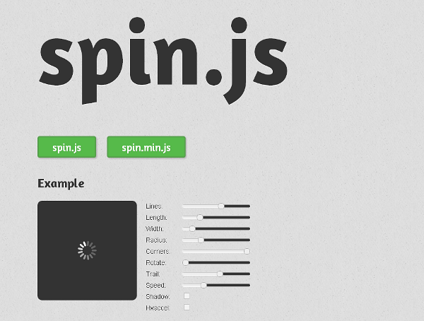 Spin.js